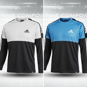 102 Full Sleeve WHITE/SKY