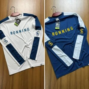 106 Running Full Sleeve White/Petrol.